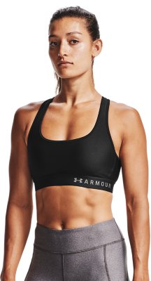 Under Armour Womens Armour Mid Crossback Patterned Sports Bra Under Armour Apparel 1307201 